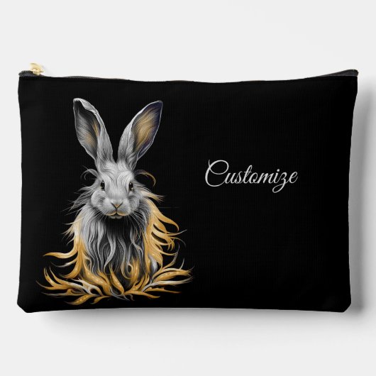 Geweldige grijs konijn in brand etui (Voorkant)