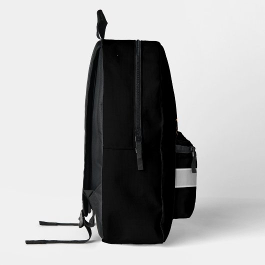 Geweldige grijs konijn met persoonlijke naam bedrukte rugzak (Links)