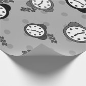 Geweldige grijs verjaardagsfeest cadeaupapier (Hoek)