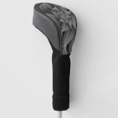 Geweldige grijze bloemfractal golfheadcover (Schuin)