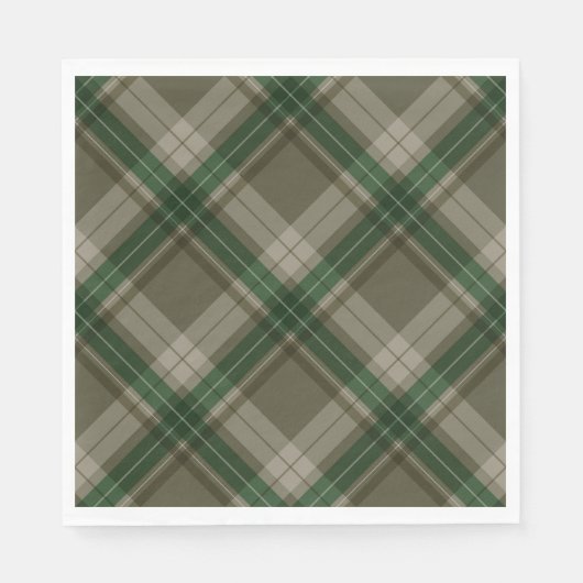 Geweldige Groen Plaid Servet (Voorkant)