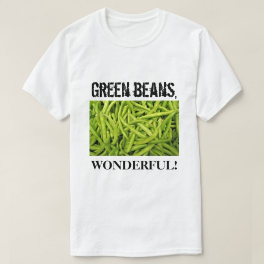 Geweldige groene bonen t-shirt (Design voorkant)