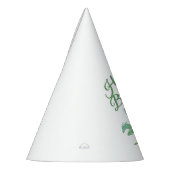 Geweldige Groene Mozaïek Draak Verjaardag Feesthoedjes (Links)