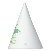 Geweldige Groene Mozaïek Draak Verjaardag Feesthoedjes (Rechts)