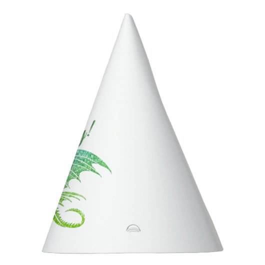 Geweldige Groene Mozaïek Draak Verjaardag Feesthoedjes (Rechts)