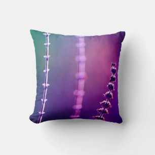 Geweldige groene paarse lavendel werpkussen kussen