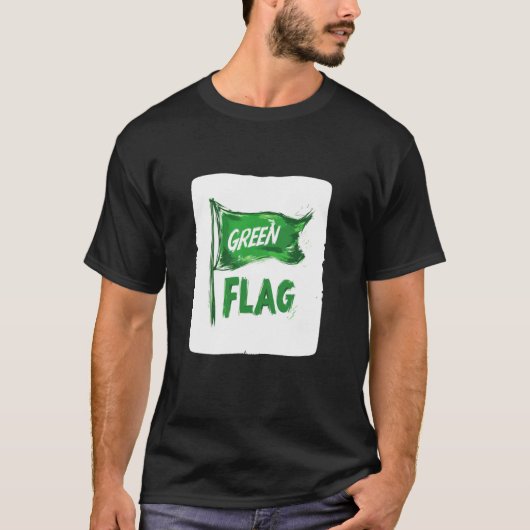 Geweldige groene vlag kostuum t-shirt (Voorkant)