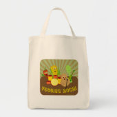 Geweldige Groenten Rock Cartoon Fun Salad Tote Bag (Voorkant)