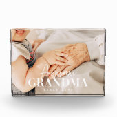 Geweldige grootmoeder sinds 20XX eenvoudige elegan Fotoblokken (Voorkant)