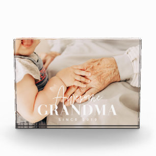 Geweldige grootmoeder sinds 20XX eenvoudige elegan Fotoblokken