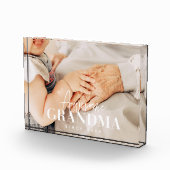 Geweldige grootmoeder sinds 20XX eenvoudige elegan Fotoblokken (Rechts)