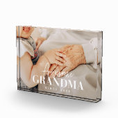 Geweldige grootmoeder sinds 20XX eenvoudige elegan Fotoblokken (Rechts)