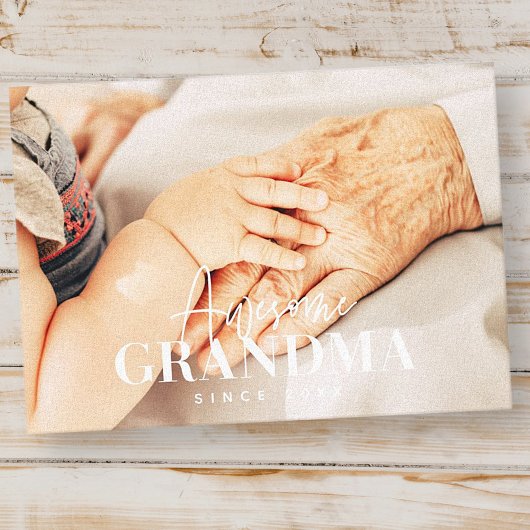 Geweldige grootmoeder sinds 20XX eenvoudige legant Canvas Afdruk