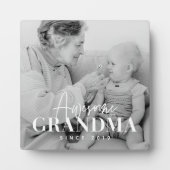 Geweldige grootmoeder sinds 20XX eenvoudige legant Fotoplaat (Voorkant)