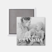 Geweldige grootmoeder sinds 20XX eenvoudige legant Magneet (Voorkant / Achterkant)