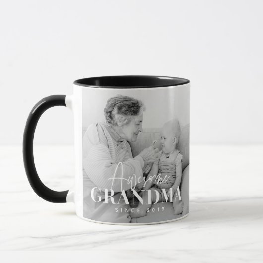 Geweldige grootmoeder sinds 20XX eenvoudige legant Mok (Links)
