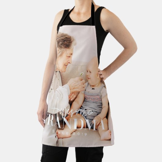 Geweldige grootmoeder sinds 20XX eenvoudige legant Schort (Insitu)