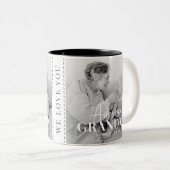 Geweldige grootmoeder sinds 20XX eenvoudige legant Tweekleurige Koffiemok (Voorkant rechts)