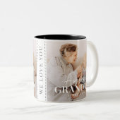 Geweldige grootmoeder sinds 20XX eenvoudige legant Tweekleurige Koffiemok (Voorkant rechts)