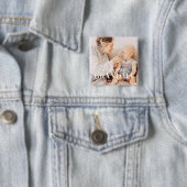 Geweldige grootmoeder sinds 20XX eenvoudige legant Vierkante Button 5,1 Cm (In situ)