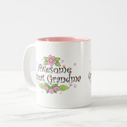  Geweldige grootmoeder Tweekleurige Koffiemok (Voorkant links)