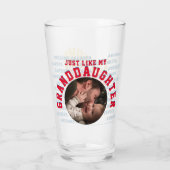 Geweldige Grootvader Kleindochter Vaderdag Glas (Achterkant)