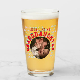 Geweldige Grootvader Kleindochter Vaderdag Glas