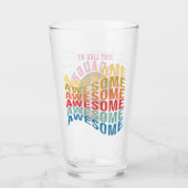 Geweldige Grootvader Kleindochter Vaderdag Glas (Voorkant)