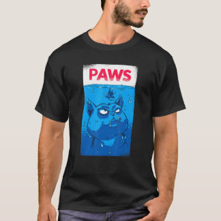 Geweldige Grote Kat Onder De Oceaan Met Het Citaat T-shirt
