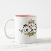 Geweldige Grote Oma T-Shirt Tweekleurige Koffiemok (Links)