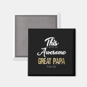 Geweldige Grote Papa Speciale Grote Opa Magneet (Voorkant / Achterkant)