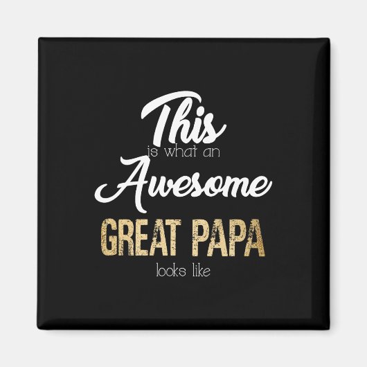 Geweldige Grote Papa Speciale Grote Opa Magneet (Voorkant)