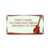 Geweldige Guitar Red Electric Fifties Fun Etiket (Voorkant)