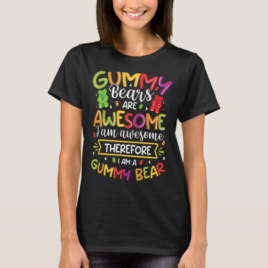 Geweldige Gummy Beer Snoep Girls Kind T-shirt (Voorkant)