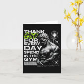 Geweldige Gym Brother Uni-volwassenen Gym Kaart (Gele Bloem)