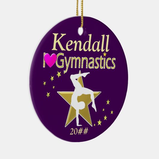 GEWELDIGE GYMNASTISCH ORNAMENT MET PERSONALISATIE  (Rechts)