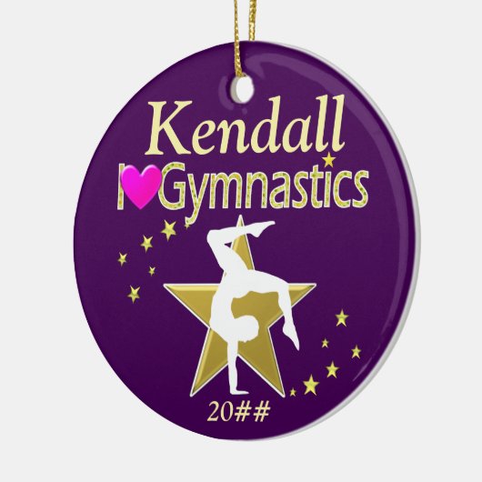 GEWELDIGE GYMNASTISCH ORNAMENT MET PERSONALISATIE (Links)