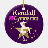 GEWELDIGE GYMNASTISCH ORNAMENT MET PERSONALISATIE  (Achterkant)