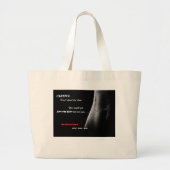 GEWELDIGE gymzak. Grote Tote Bag (Voorkant)