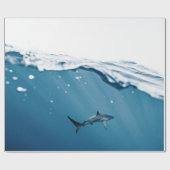 Geweldige haai cadeaupapier (Vlak)