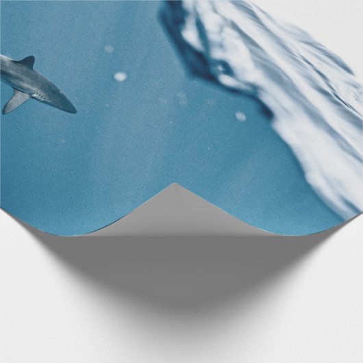 Geweldige haai cadeaupapier (Hoek)