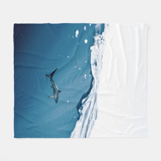 Geweldige haai fleece deken (Voorkant (Horizontaal))
