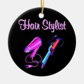 GEWELDIGE HAARSTYLIST T - SHIRTS EN GESCHENKEN KERAMISCH ORNAMENT (Voorkant)