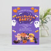 Geweldige Halloween-feestuitnodiging Kaart (Staand voorkant)