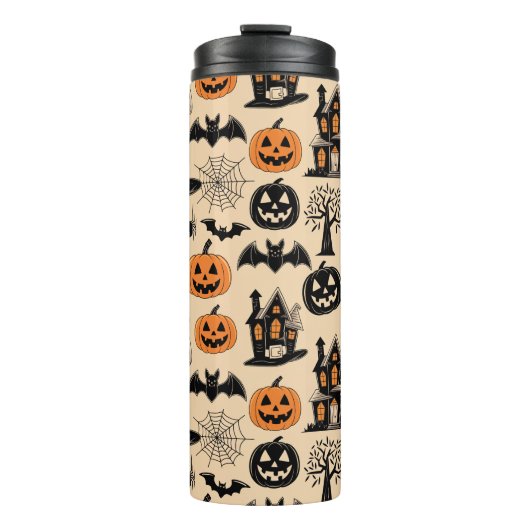 Geweldige Halloween-thema Thermosbeker (Voorkant)