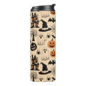 Geweldige Halloween-thema Thermosbeker (Gedraaid links)