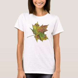 Geweldige hand geïllustreerd Artsy Maple Leaf T-shirt
