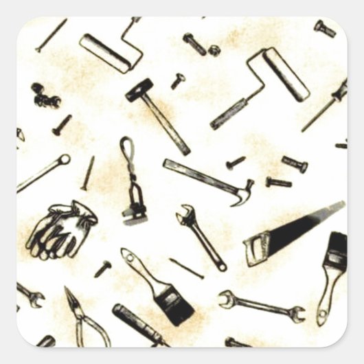 Geweldige handgereedschap voor foto's Afbeelding Vierkante Sticker (Voorkant)