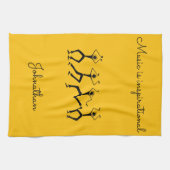 Geweldige, Happiness Party Dansers Keuken Handdoek (Horizontaal)