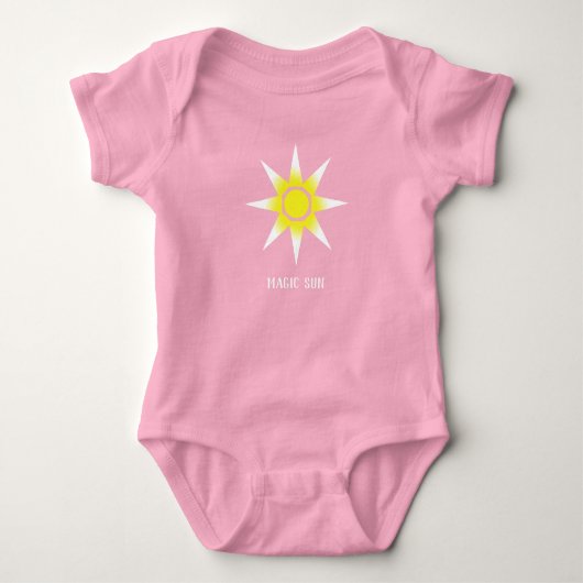 Geweldige Happy Magic Sun Baby Bodysuit (Voorkant)